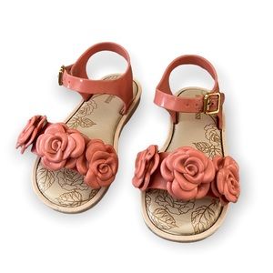 Mini Melissa flower sandals - toddler girls size 9